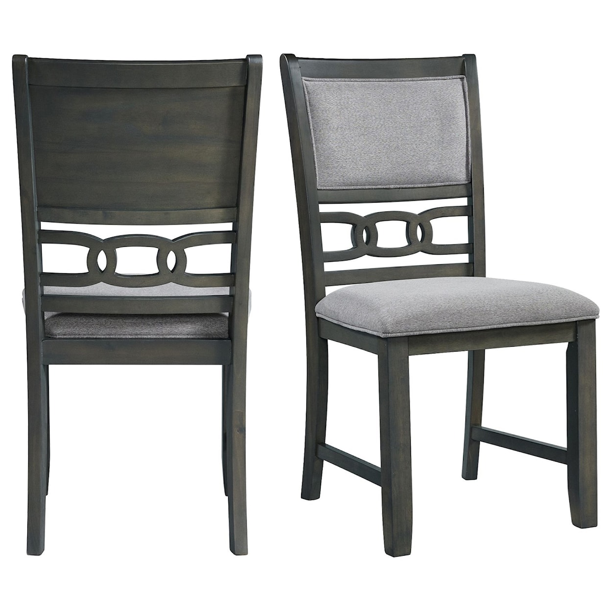 Elements International Amherst Set of 2 Standard Height Side Chairs