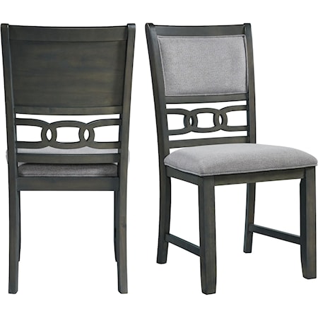 Transitional Set of 2 Standard Height Side Chairs