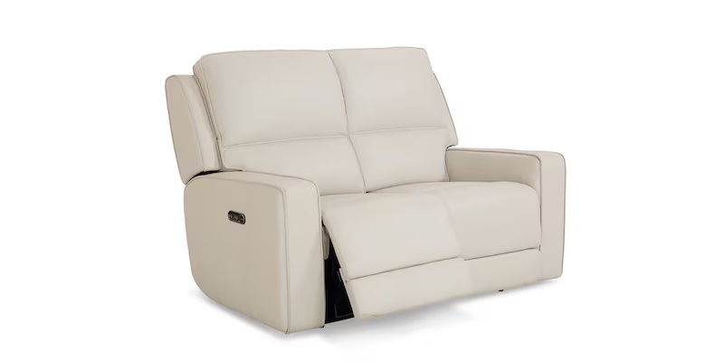 Raymond Leather Power Reclining Loveseat