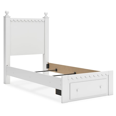 Twin Panel Storage Bed