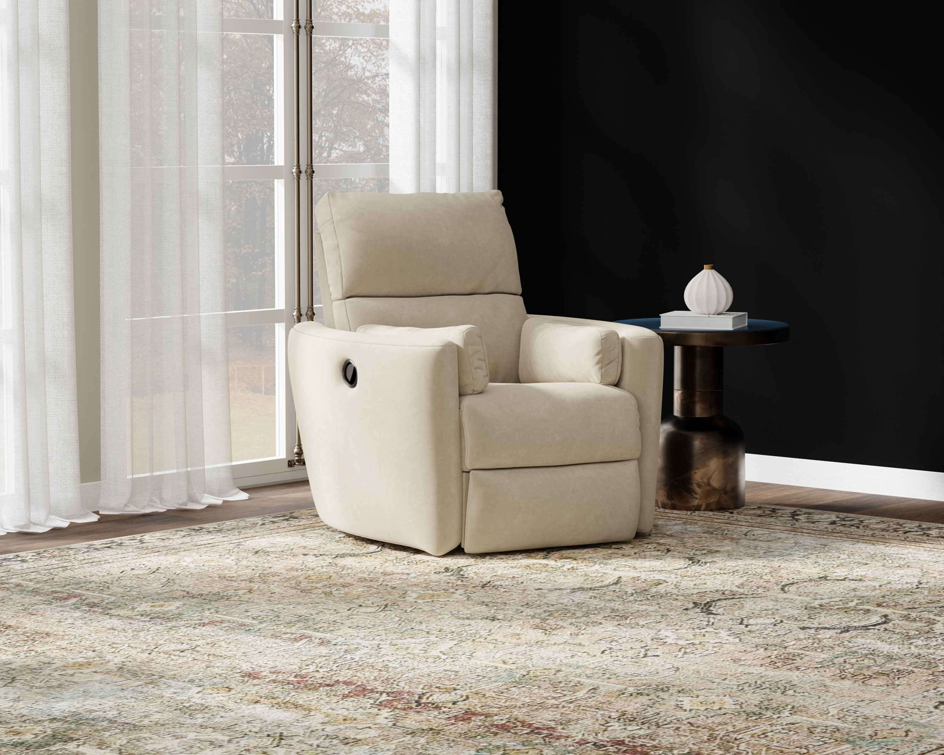 Catnapper Crescent Swivel Glider Recliner