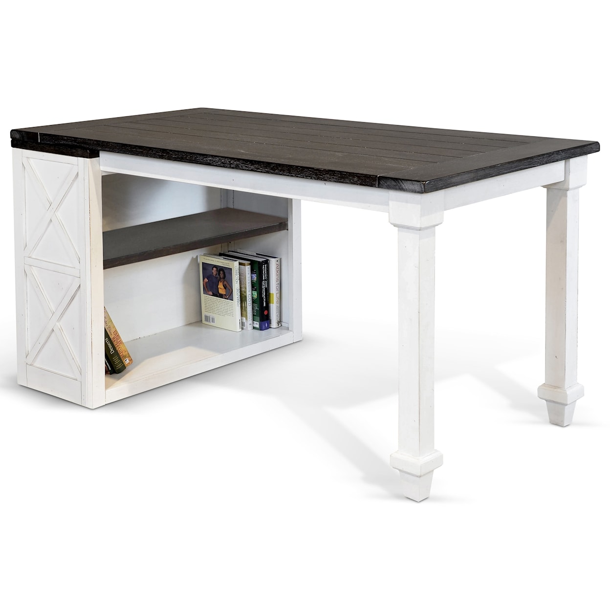 Sunny Designs Carriage House Bookcase Desk