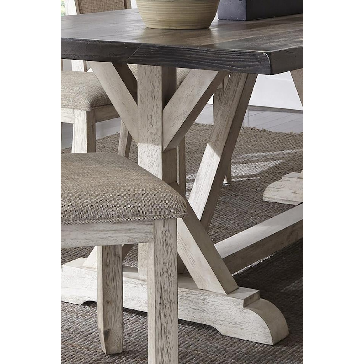 Liberty Furniture Willowrun 5-Piece Trestle Table Set