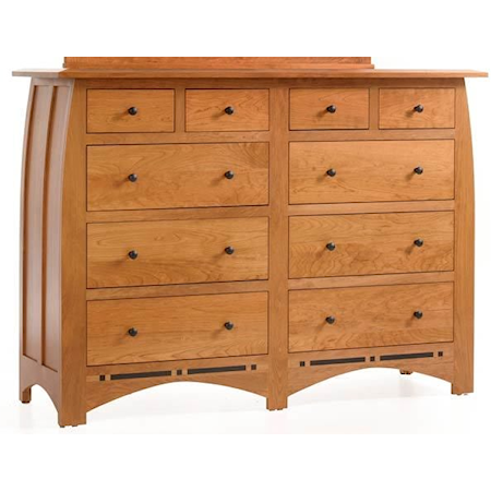 10-Drawer High Dresser