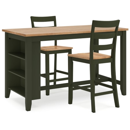 3-Piece Counter Height Dining Set