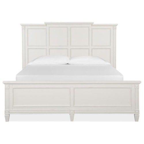 Cottage Style King Panel Bed