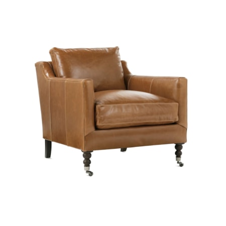 Transitional Leather Chair