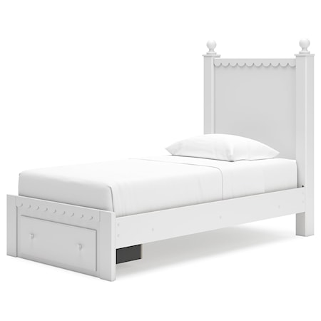 Twin Panel Storage Bed