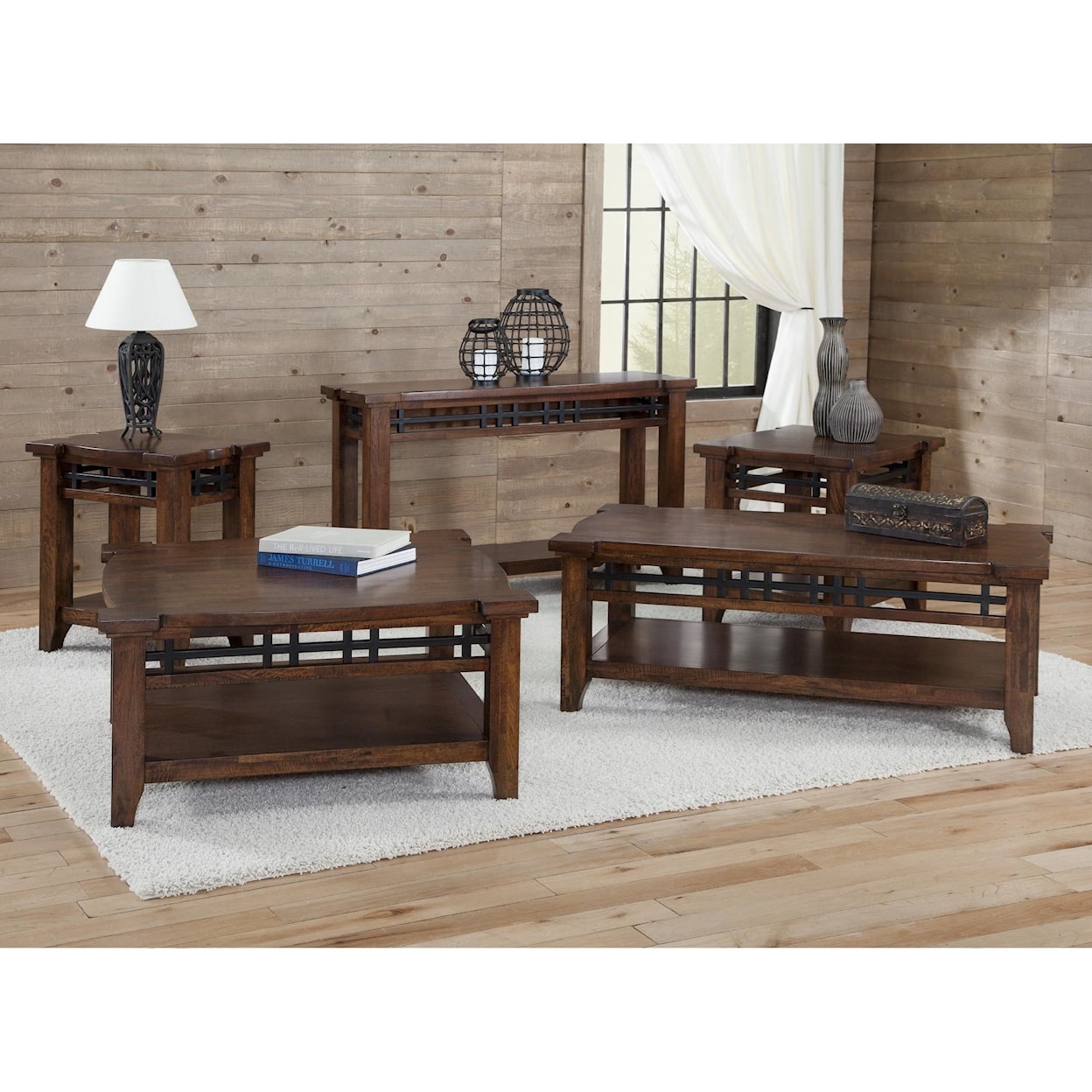 Virginia Furniture Market Solid Wood Whittier Rectangular Cocktail Table