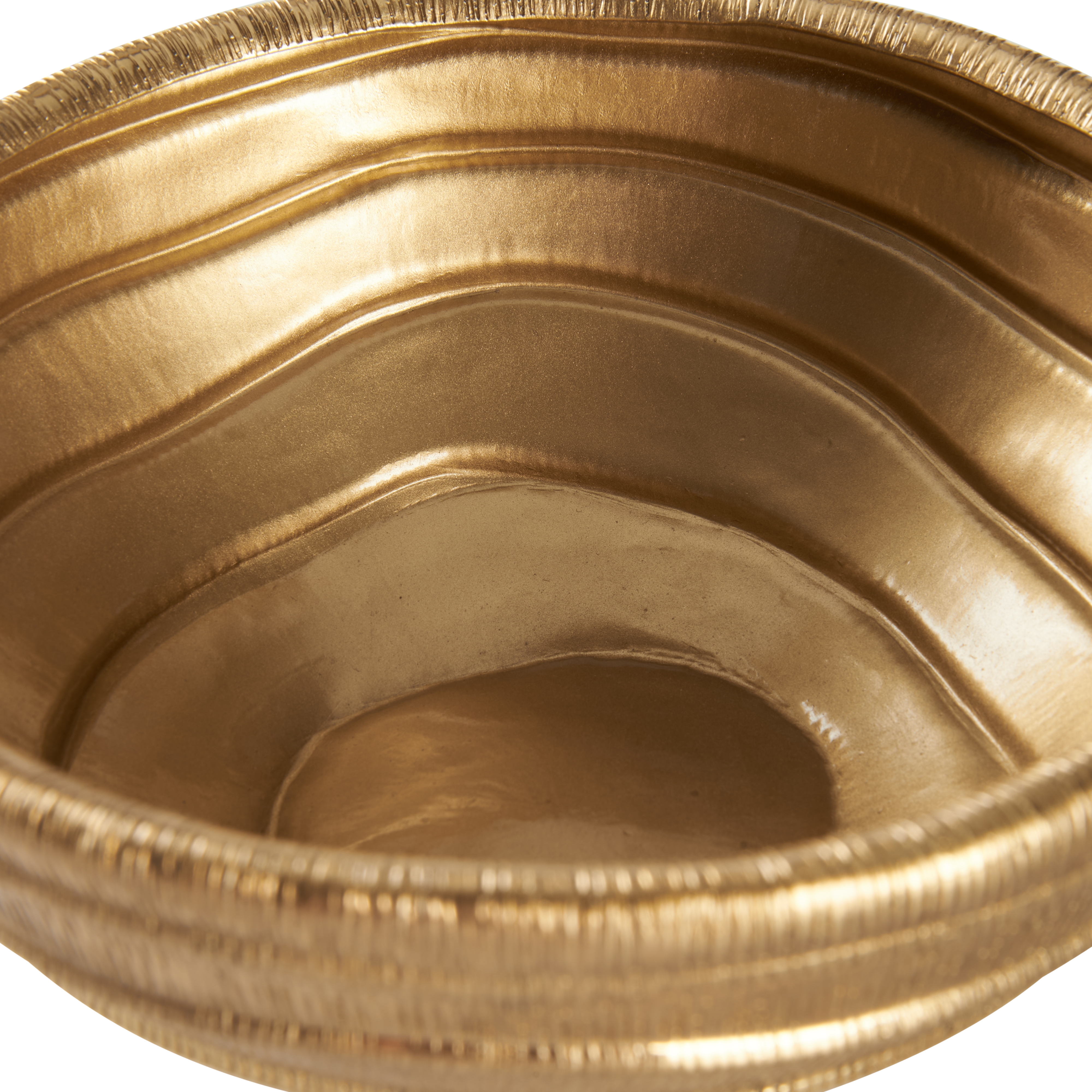 Chelsea House Chelsea House Misc Small Ripple Brass Bowl