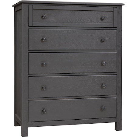 Casual 5-Drawer Chest of Drawers with Soft-Close Drawers