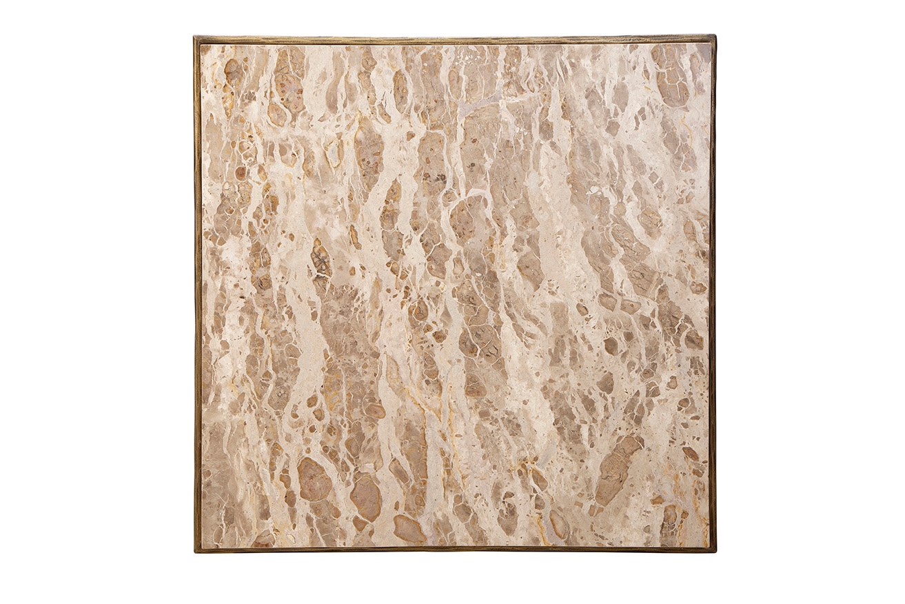 Furniture Classics Furniture Classics Marble Coffee Table with Metal Frame