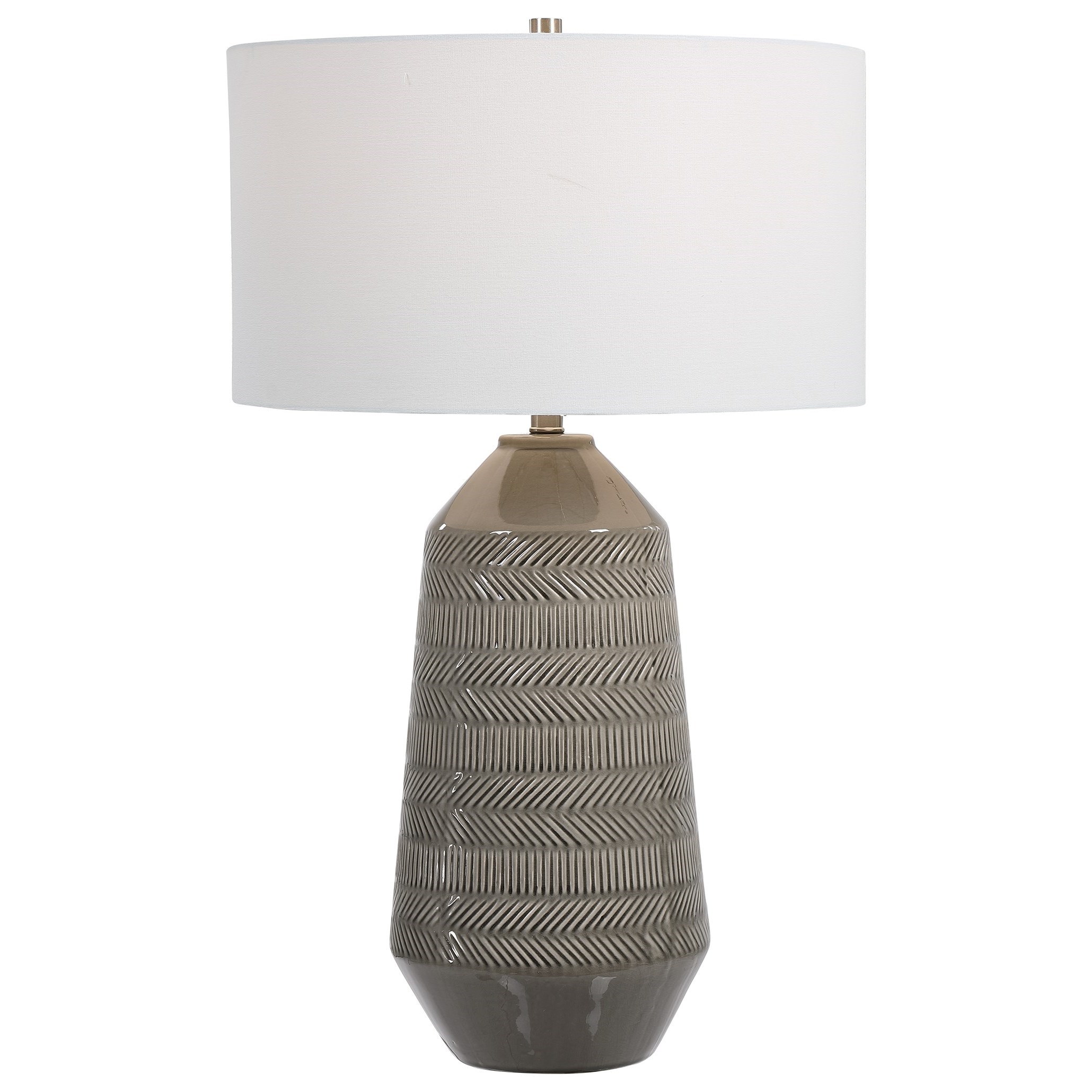 Rewind Gray Table Lamp