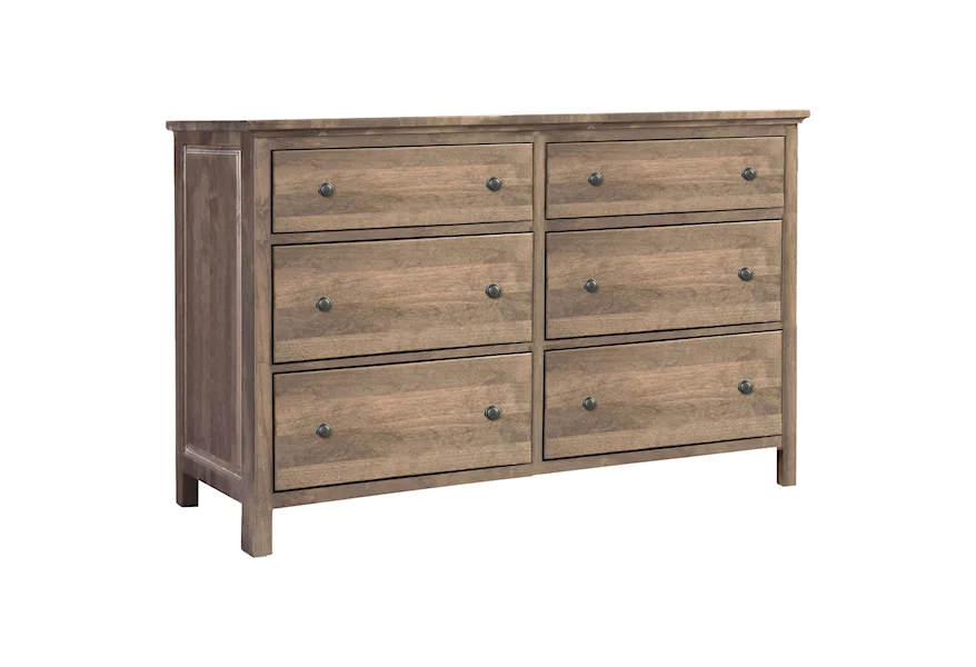 Heritage 6 Drawer Double Dresser by Archbold Furniture at Esprit Decor Home Furnishings