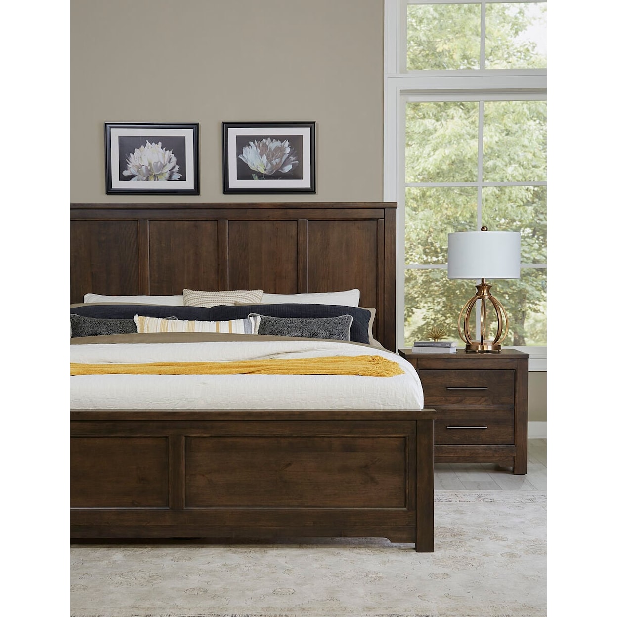 Artisan & Post Crafted Cherry Queen Six Panel Bed