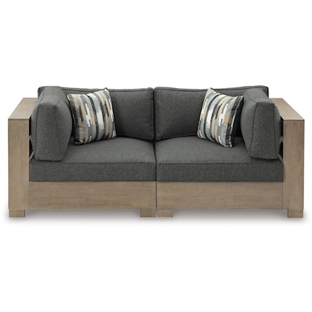 Casual 2-Piece Outdoor Sectional Sofa