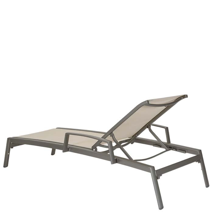 Tropitone Elance Adj. Stacking Relaxed Sling Chaise Lounge