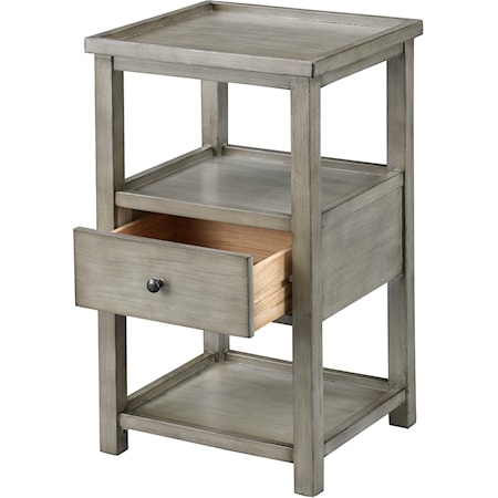 One Drawer Chairside Table