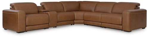 6-Piece Power Reclining Sectional With Console