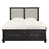 Modus International Yosemite Cal King Upholstered Footboard Storage Bed