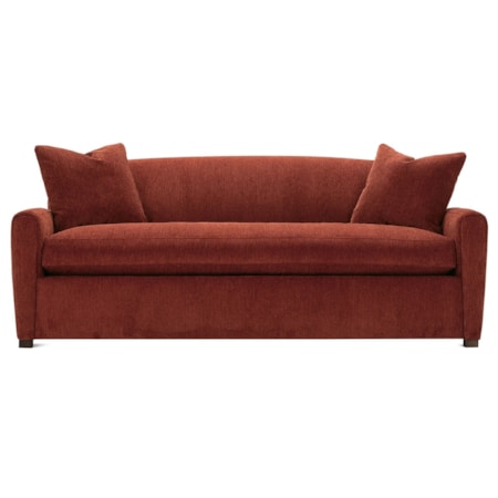 73" Bench Sofa w/Throw Pillows