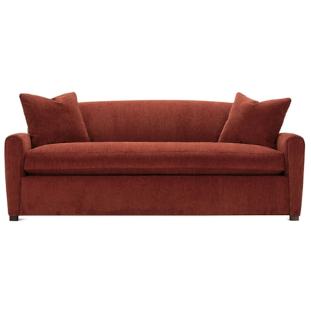 73" Bench Sofa w/Throw Pillows