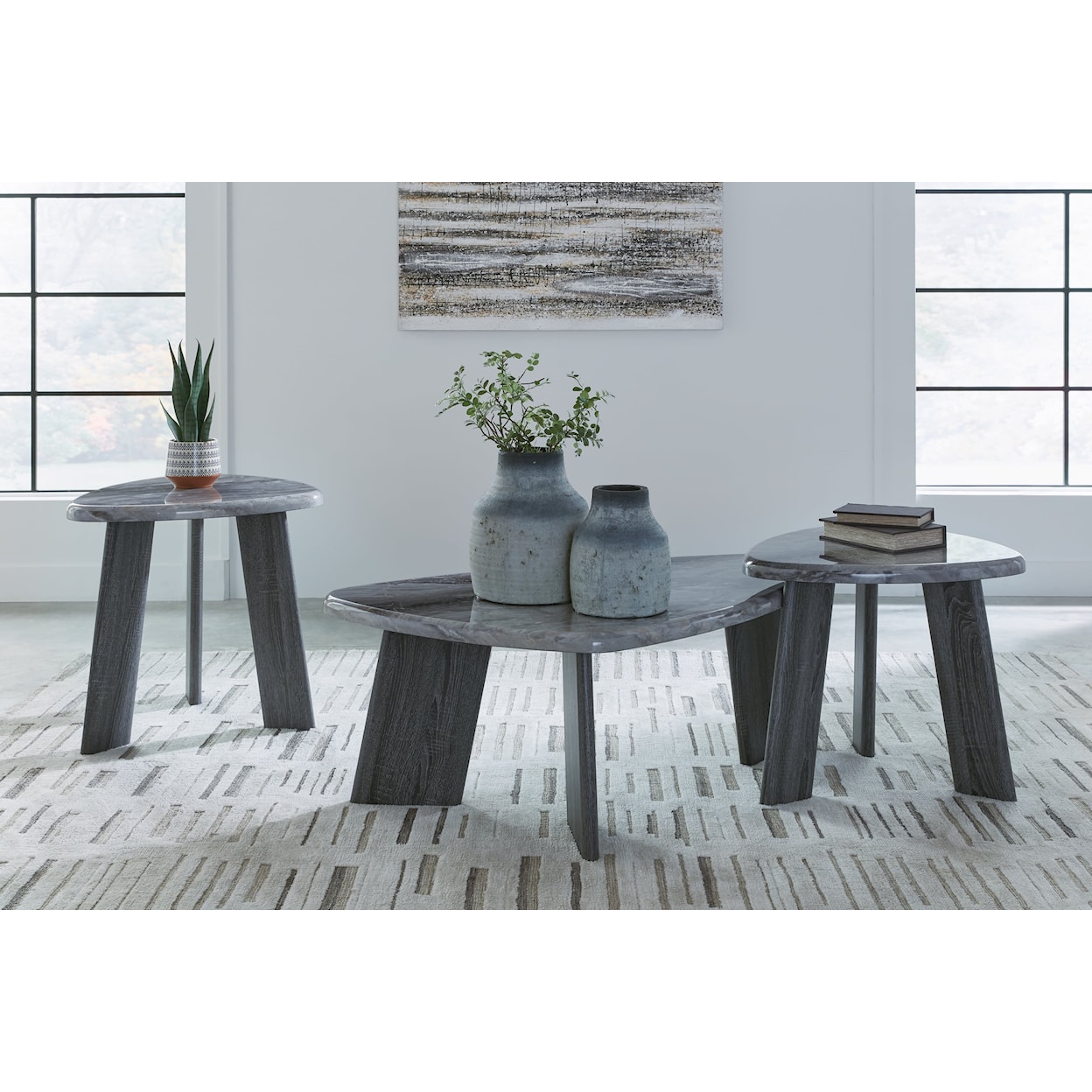 Ashley Furniture Signature Design Bluebond Occasional Table (Set of 3)