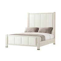 Pine Upholstered Queen Bed