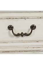 Antique pewter knob and bail hardware