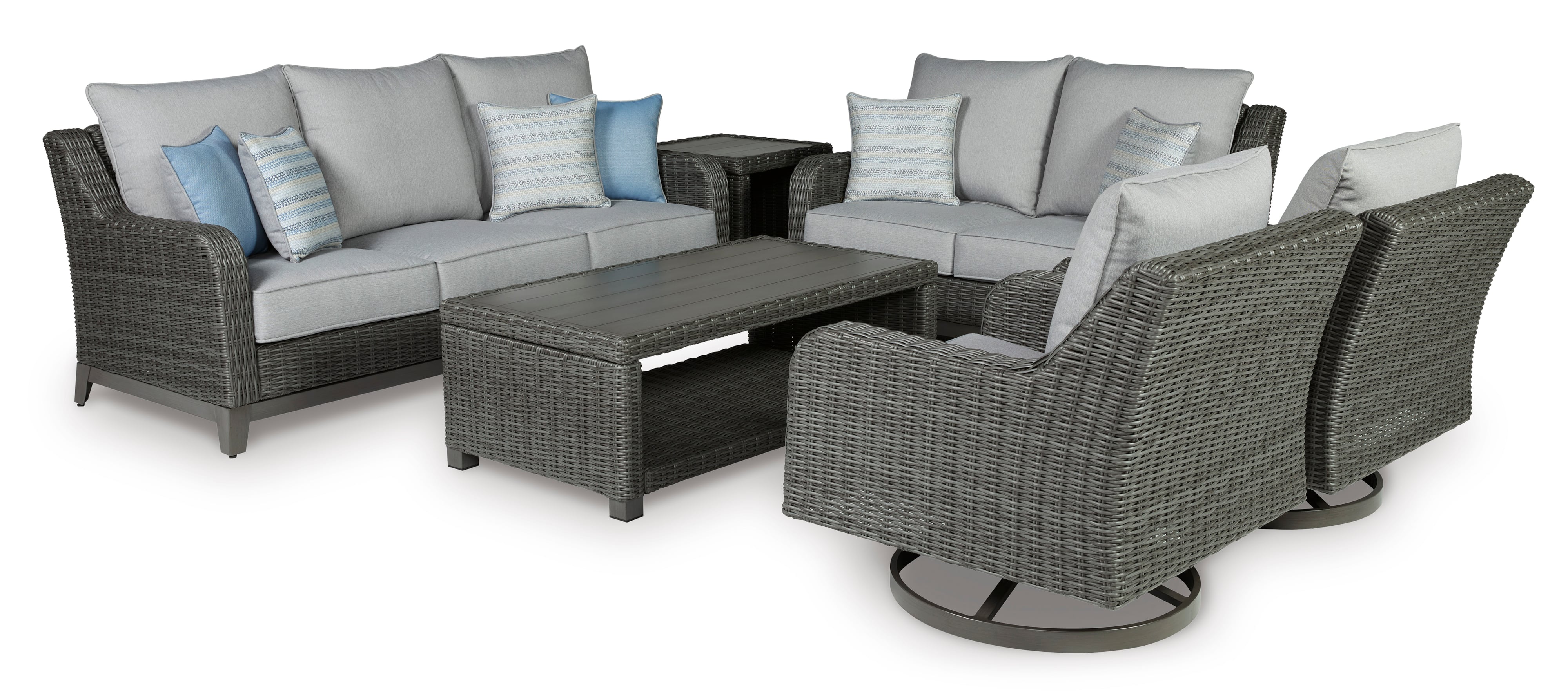 Cloverbrooke gray 4 piece patio set hot sale