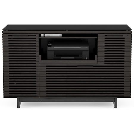 Contemporary Multifunction Cabinet with Pull-Out Printer Tray