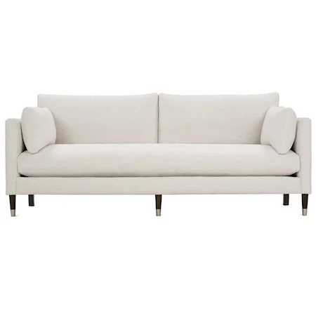 Transitional 90" Sofa with Loose Pillow Back