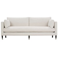 Transitional 90" Sofa with Loose Pillow Back