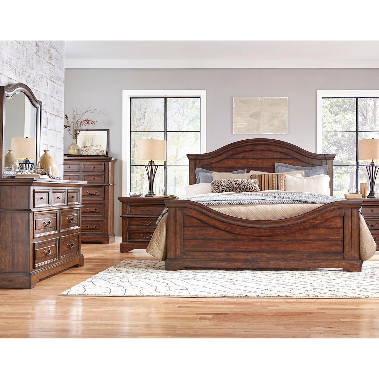 American Woodcrafters Stonebrook Queen Bedroom Group