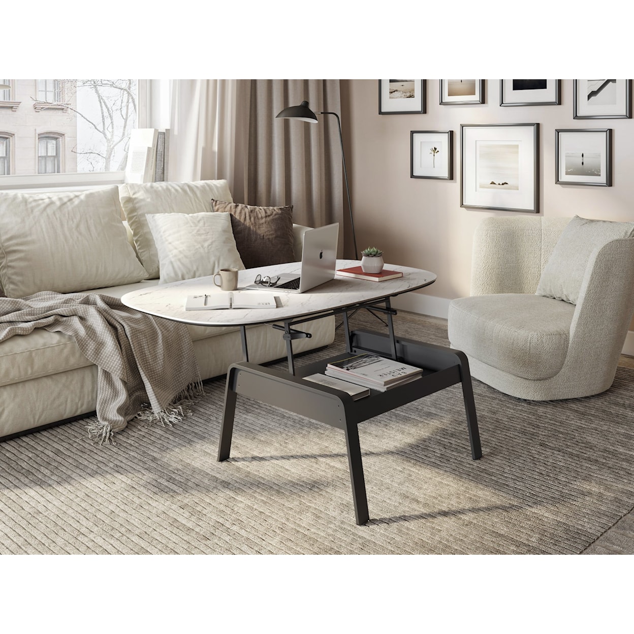 BDI Cloud 9 Lift Top Coffee Table