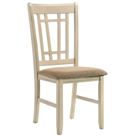 Rustic Lattice Back Dining Chair