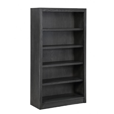 Transitional 5-Shelf Bookcase