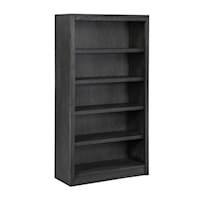 Transitional 5-Shelf Bookcase