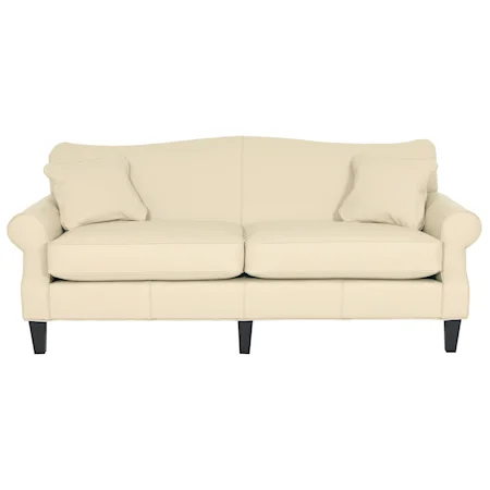 Transitional Sofa with Tapered Legs