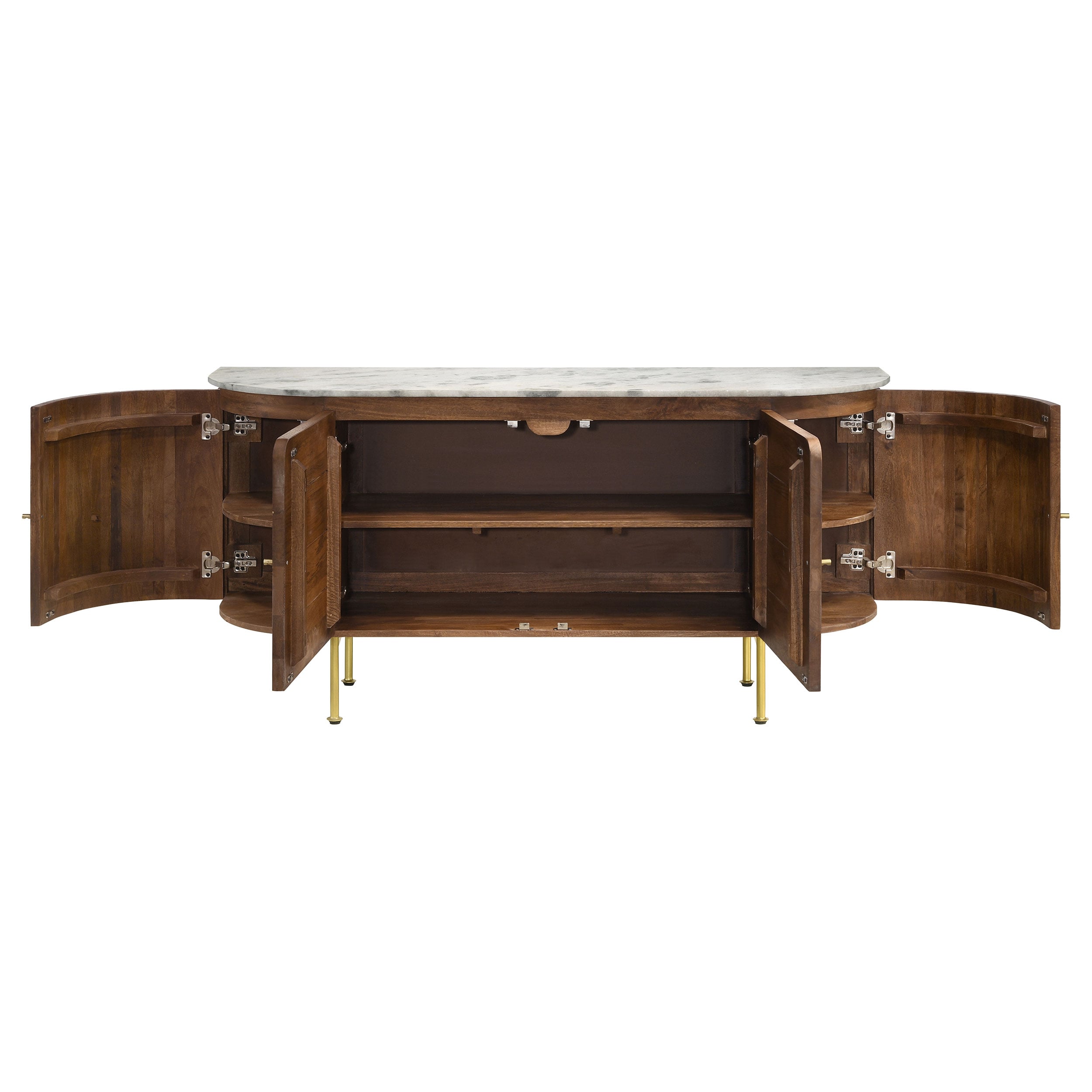 Marble Top Sideboard Buffet Cabinet