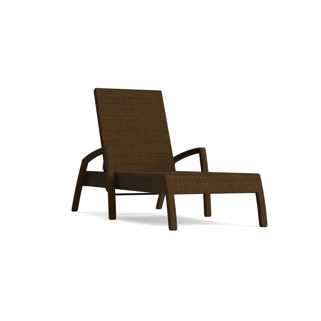 Stacking Adj. Wicker Chaise Lounge