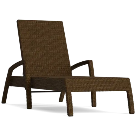 Stacking Adj. Wicker Chaise Lounge