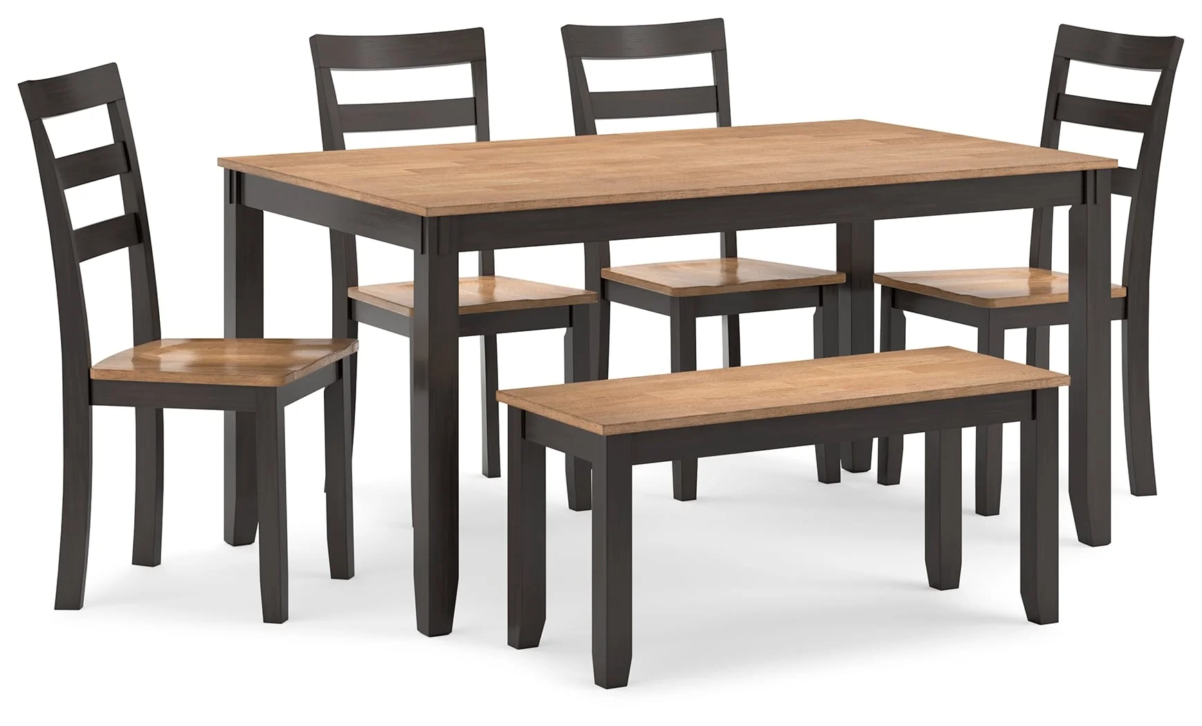 Table with bench discount and 4 chairs