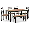 Signature Design by Ashley Gesthaven Dining Room Table Set (Set of 6)