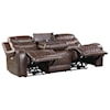 Homelegance Furniture Putnam Power Double Reclining Sofa