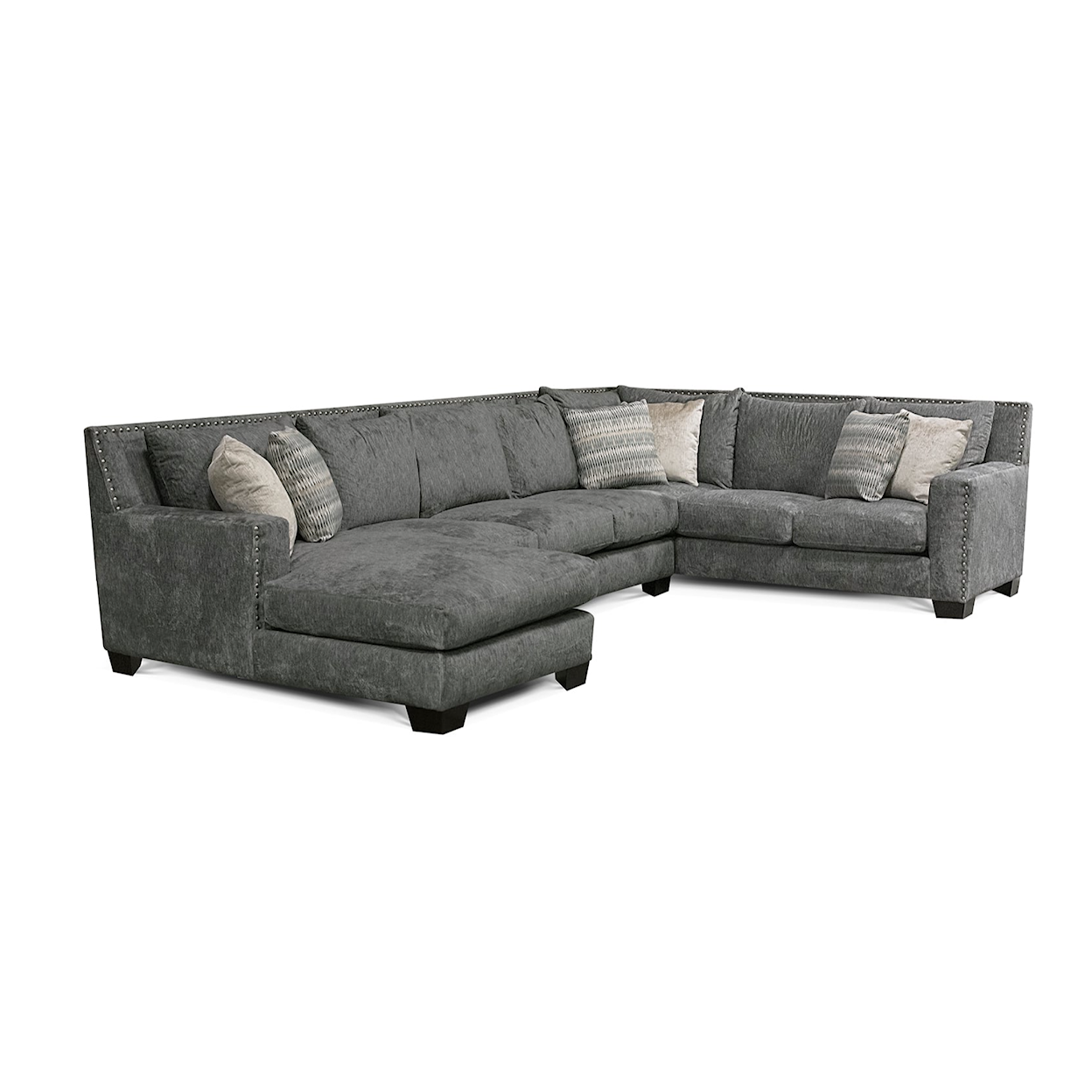 Tennessee Custom Upholstery 7K00/N Series Sectional Sofa with Chaise