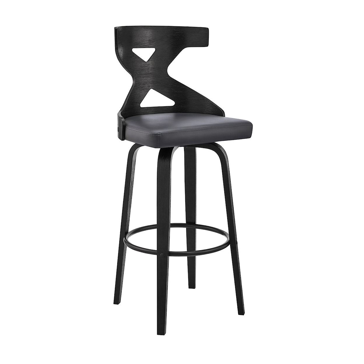 Armen Living Gayle 30" Swivel Upholstered Barstool