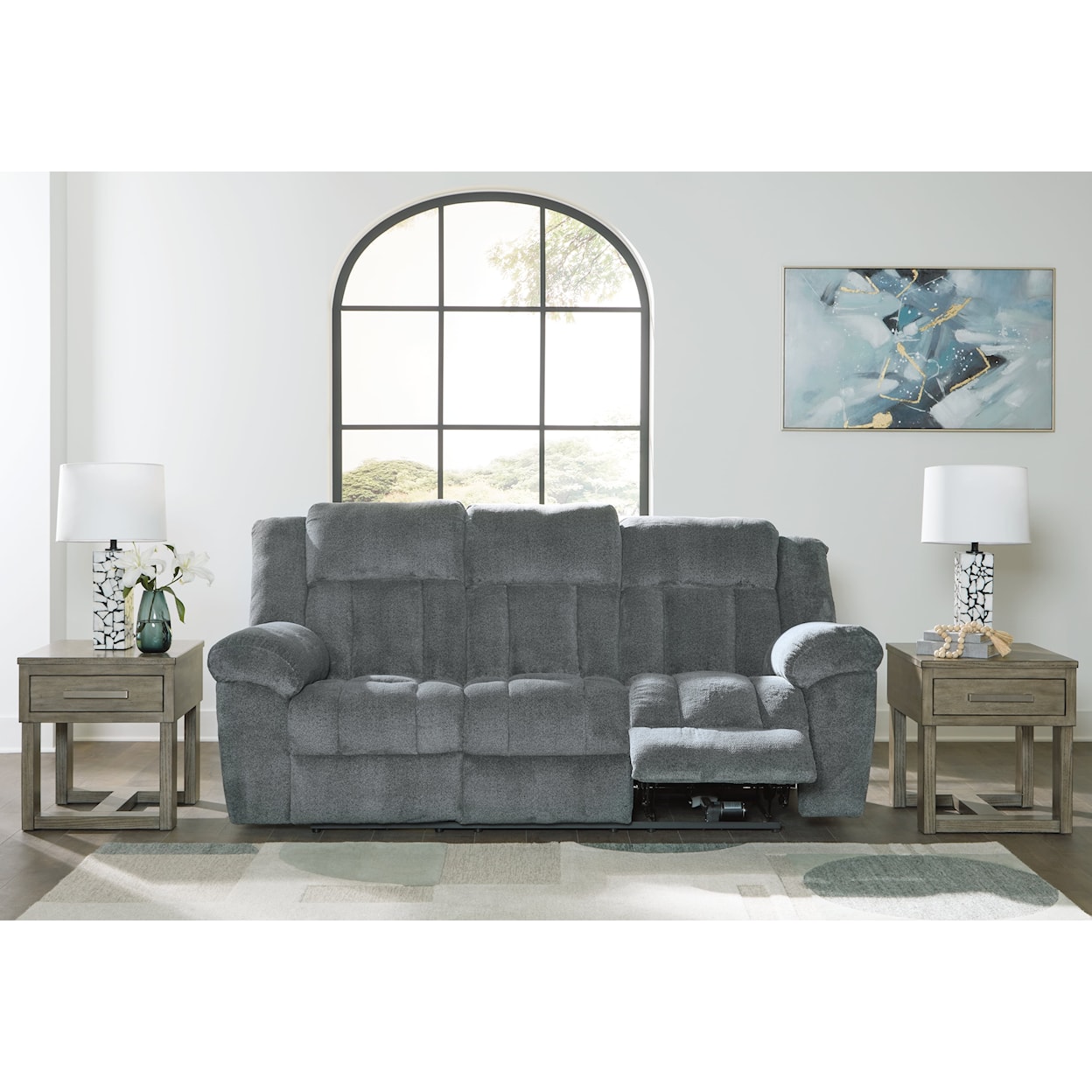 Ashley Furniture Signature Design Tip-Off PWR REC Sofa with ADJ Headrest