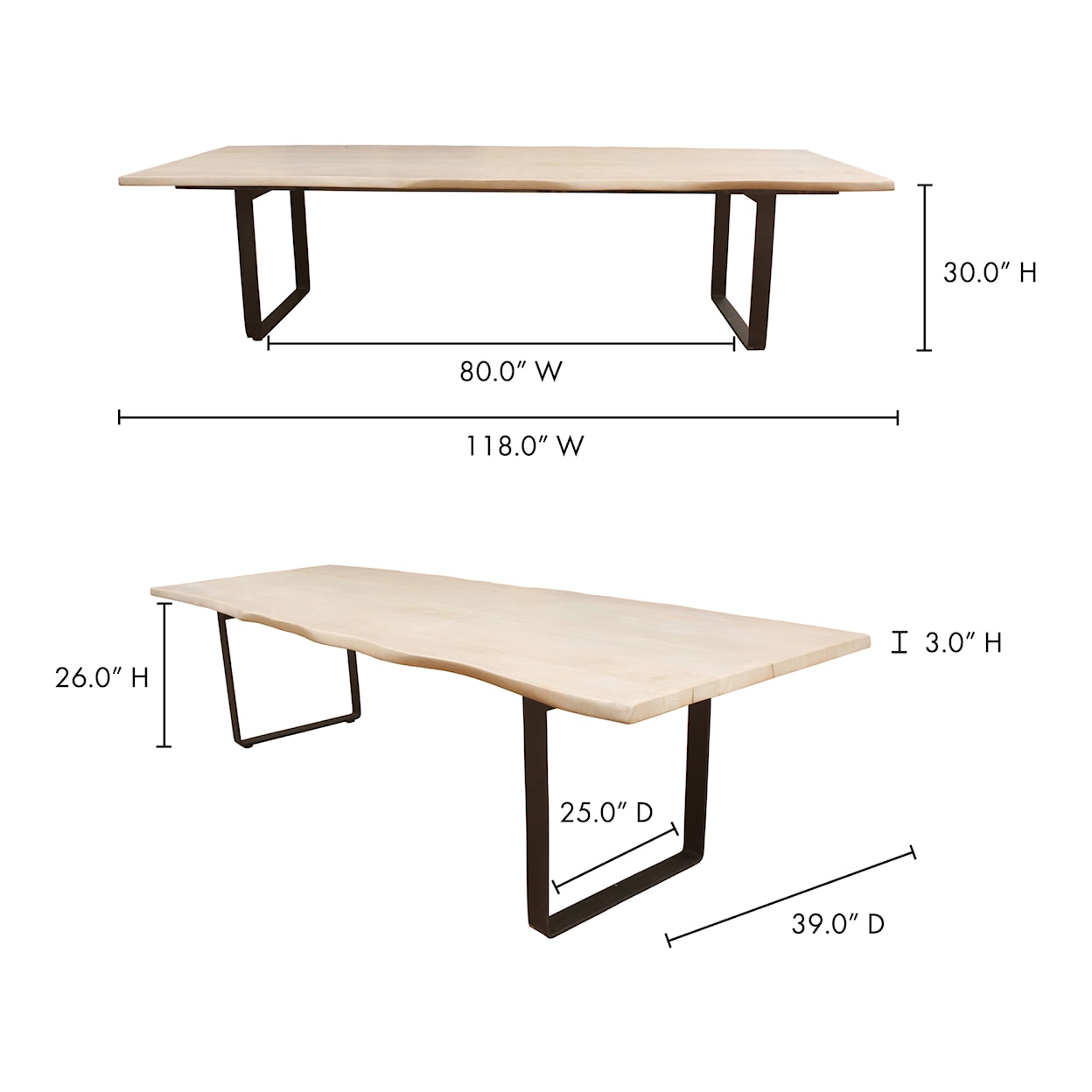 Moe's Home Collection Wilks Wilks Dining Table