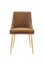 Modway Viscount Viscount Modern Accent Performance Velvet Dining Chair - Navy